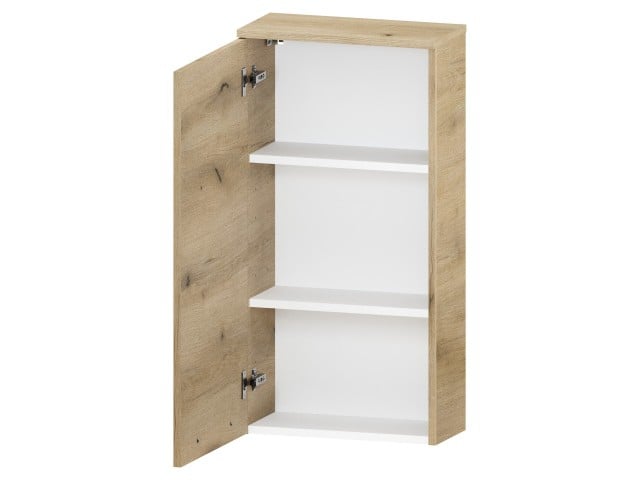 Szafka nad Pralkę ATHD 45 cm D90 Lewa - Dąb Evoke Coast Mat - Uchwyty Złote Polerowane