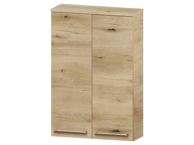 Szafka nad Pralkę ATHD 60 cm 2D90 - Dąb Evoke Coast Mat - Uchwyty Czarne Matowe
