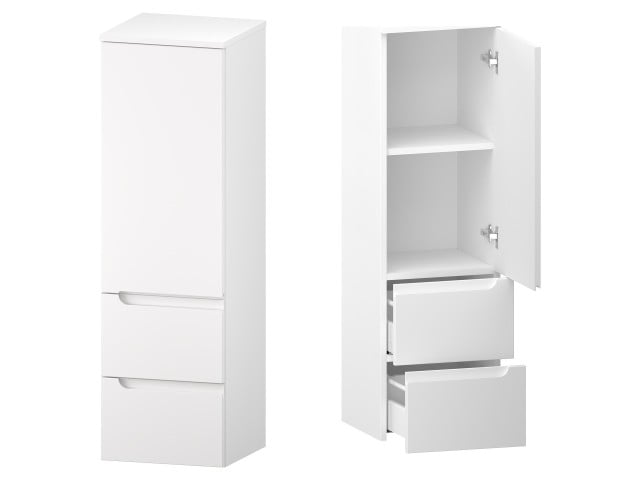 Słupek Łazienkowy ETH 35 cm D2S20 Prawy - Biały Mat Słupek Łazienkowy ETH 35 cm D2S20 Prawy - Biały Mat