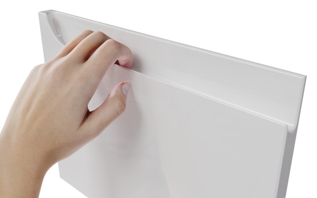 Szafka Wisząca Z Blatem ETH 120 cm DS Prawa - Biały Wysoki Połysk