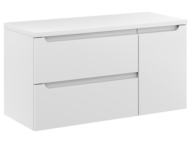 Szafka Wisząca Z Blatem ETH 90 cm D Lewa - Biały Mat Szafka Wisząca Z Blatem ETH 90 cm D Lewa - Biały Mat