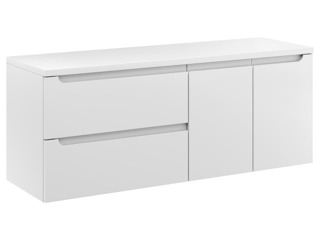 Szafka Wisząca Z Blatem ETH 120 cm SD Lewa - Biały Mat Szafka Wisząca Z Blatem ETH 120 cm SD Lewa - Biały Mat