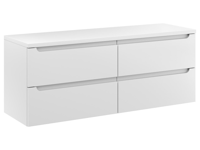 Szafka Wisząca Z Blatem ETH 120 cm S Lewa - Biały Mat Szafka Wisząca Z Blatem ETH 120 cm S Lewa - Biały Mat