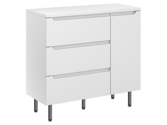 Szafka Stojąca Z Blatem ETH 90 cm K Lewa - Biały Mat Szafka Stojąca Z Blatem ETH 90 cm K Lewa - Biały Mat