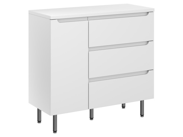 Szafka Stojąca Z Blatem ETH 90 cm K Prawa - Biały Mat Szafka Stojąca Z Blatem ETH 90 cm K Prawa - Biały Mat