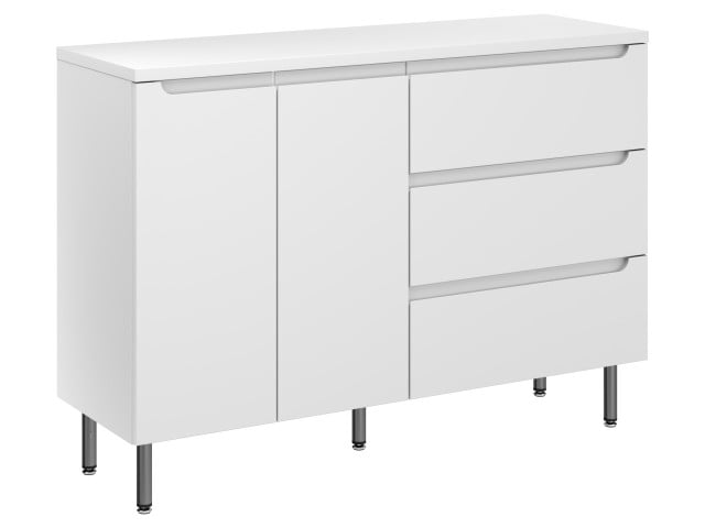 Szafka Stojąca Z Blatem ETH 120 cm DS Prawa - Biały Mat