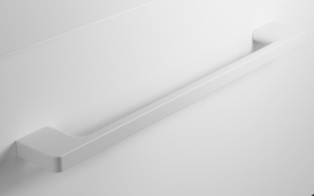 Szafka Wisząca Z Umywalką RON 120 cm DUO - Biały Mat - Uchwyty Białe Matowe