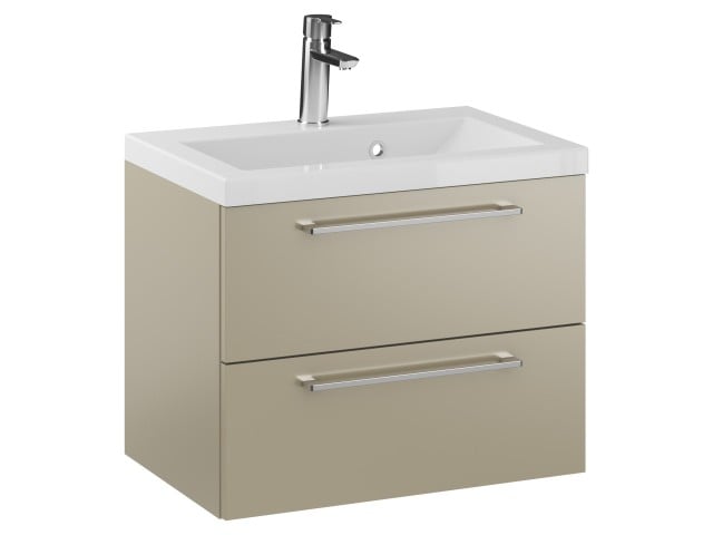 Szafka Wisząca Z Umywalką RON 60 cm - Cappuccino Mat - Uchwyty Chromowane Szafka Wisząca Z Umywalką RON 60 cm - Cappuccino Mat - Uchwyty Chromowane