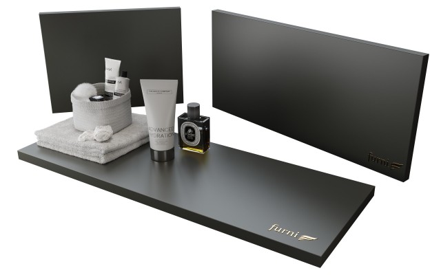 Szafka Wisząca Z Umywalką RON 90 cm D Prawa - Titan Mat - Uchwyty Chromowane