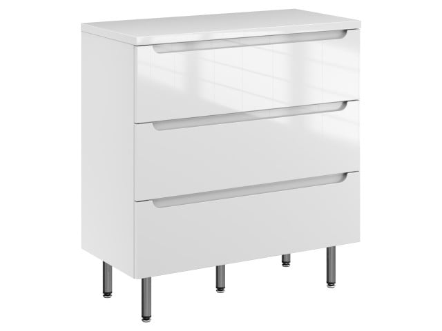 Szafka Stojąca Z Blatem ETH 80 cm - Biały Wysoki Połysk Szafka Stojąca Z Blatem ETH 80 cm - Biały Wysoki Połysk