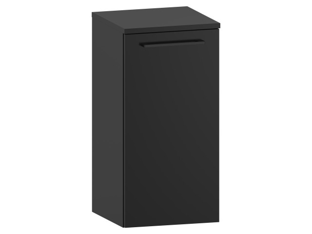 Słupek Łazienkowy RON 35 cm DD Prawy - Czarny Mat - Uchwyty Czarne Matowe