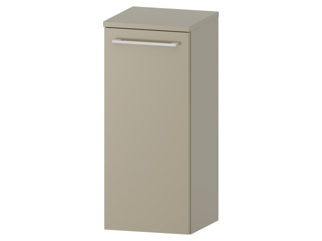 Słupek Łazienkowy RON 30 cm DD Lewy - Cappuccino Mat - Uchwyty Białe Matowe