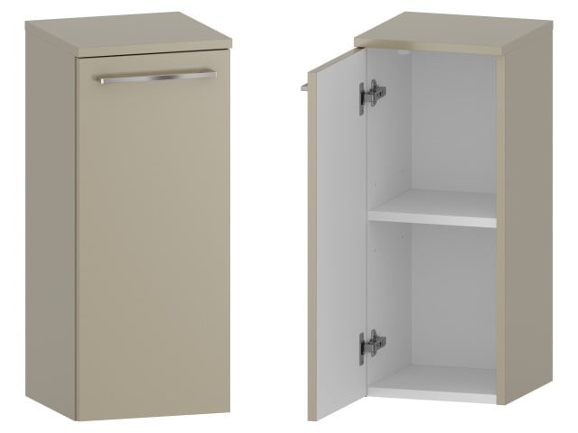 Słupek Łazienkowy RON 30 cm DD Lewy - Cappuccino Mat - Uchwyty Chromowane