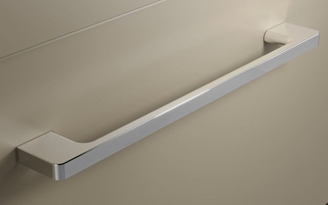 Słupek Łazienkowy RON 30 cm DD Lewy - Cappuccino Mat - Uchwyty Chromowane