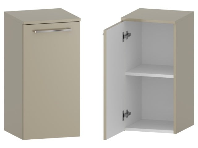 Słupek Łazienkowy RON 35 cm DD Lewy - Cappuccino Mat - Uchwyty Chromowane Słupek Łazienkowy RON 35 cm DD Lewy - Cappuccino Mat - Uchwyty Chromowane