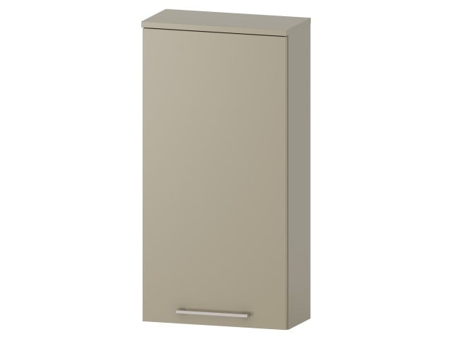 Szafka nad Pralkę RON 45 cm D90 Lewa - Cappuccino Mat - Uchwyty Chromowane