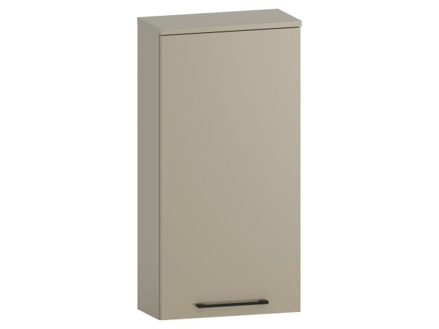 Szafka nad Pralkę RON 45 cm D90 Prawa - Cappuccino Mat - Uchwyty Czarne Matowe