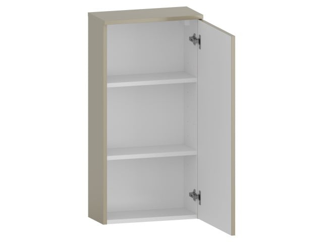 Szafka nad Pralkę RON 45 cm D90 Prawa - Cappuccino Mat - Uchwyty Czarne Matowe