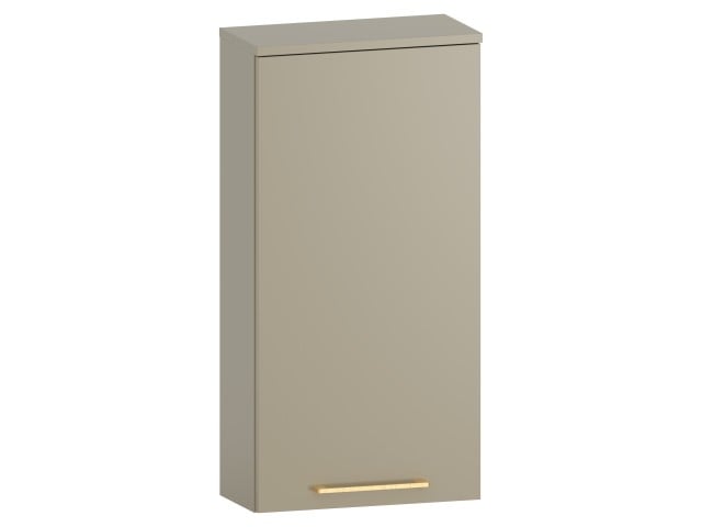 Szafka nad Pralkę RON 45 cm D90 Prawa - Cappuccino Mat - Uchwyty Złote Szczotkowane
