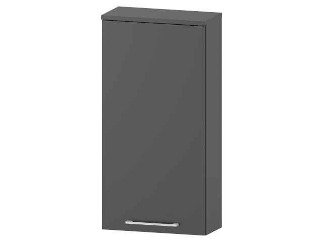 Szafka nad Pralkę RON 45 cm D90 Lewa - Titan Mat - Uchwyty Białe Matowe