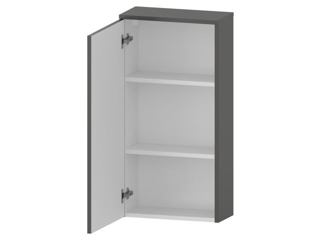 Szafka nad Pralkę RON 45 cm D90 Lewa - Titan Mat - Uchwyty Białe Matowe