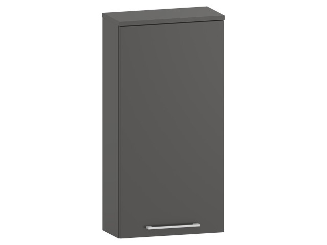 Szafka nad Pralkę RON 45 cm D90 Prawa - Titan Mat - Uchwyty Białe Matowe