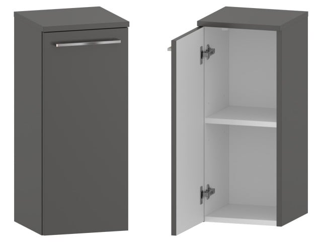 Słupek Łazienkowy RON 30 cm DD Lewy - Titan Mat - Uchwyty Chromowane