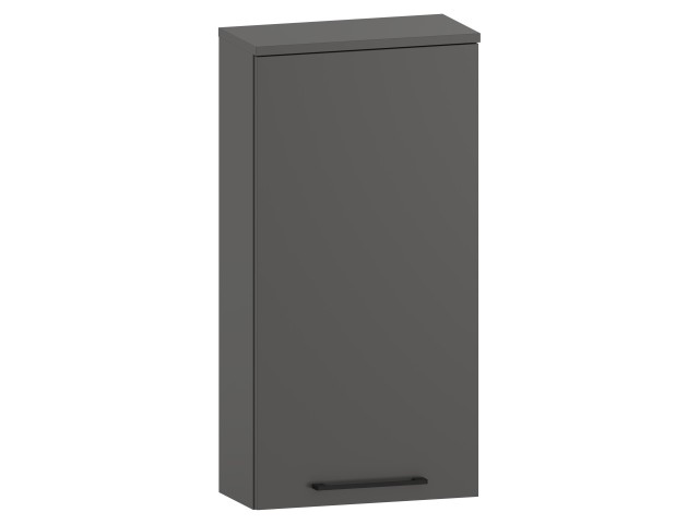 Szafka nad Pralkę RON 45 cm D90 Prawa - Titan Mat - Uchwyty Czarne Matowe