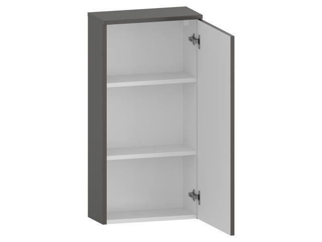 Szafka nad Pralkę RON 45 cm D90 Prawa - Titan Mat - Uchwyty Czarne Matowe