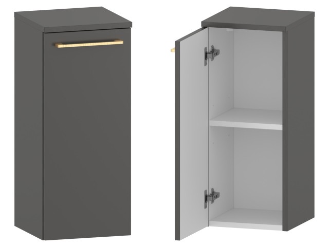 Słupek Łazienkowy RON 30 cm DD Lewy - Titan Mat - Uchwyty Złote Szczotkowane