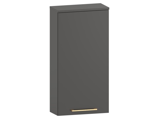 Szafka nad Pralkę RON 45 cm D90 Prawa - Titan Mat - Uchwyty Złote Szczotkowane