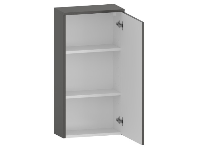 Szafka nad Pralkę RON 45 cm D90 Prawa - Titan Mat - Uchwyty Złote Szczotkowane