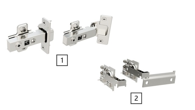 Słupek Łazienkowy RON 35 cm 2D Lewy - Czarny Mat - Uchwyty Białe Matowe