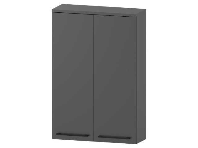 Szafka nad Pralkę RON 60 cm 2D90 - Titan Mat - Uchwyty Czarne Matowe