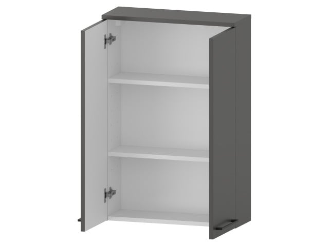 Szafka nad Pralkę RON 60 cm 2D90 - Titan Mat - Uchwyty Czarne Matowe