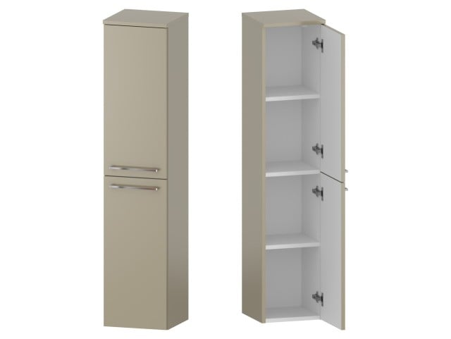 Słupek Łazienkowy RON 30 cm 2D Prawy - Cappuccino Mat - Uchwyty Chromowane Słupek Łazienkowy RON 30 cm 2D Prawy - Cappuccino Mat - Uchwyty Chromowane