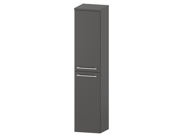 Słupek Łazienkowy RON 30 cm 2D Lewy - Titan Mat - Uchwyty Białe Matowe