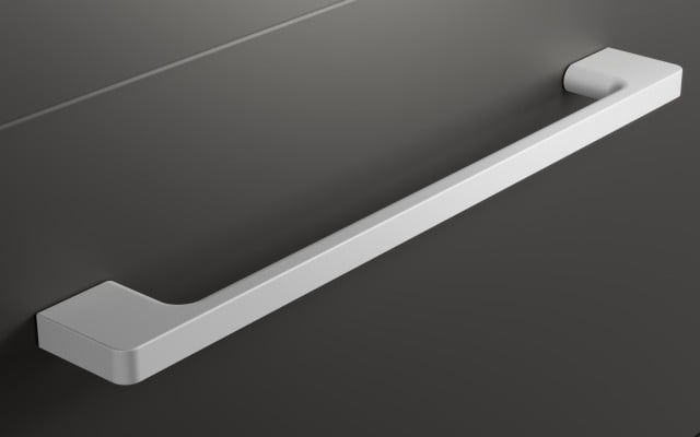 Słupek Łazienkowy RON 30 cm 2D Lewy - Titan Mat - Uchwyty Białe Matowe