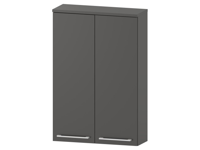 Szafka nad Pralkę RON 60 cm 2D90 - Titan Mat - Uchwyty Białe Matowe