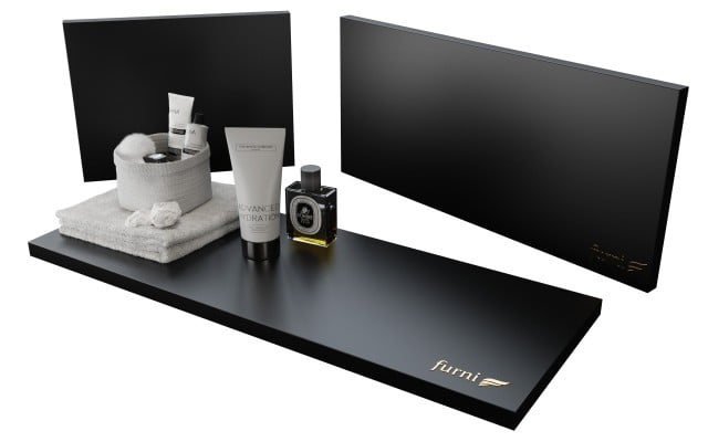 Szafka Stojąca Z Umywalką ATH 140 cm KD - Czarny Mat - Uchwyty Stal Szczotkowana