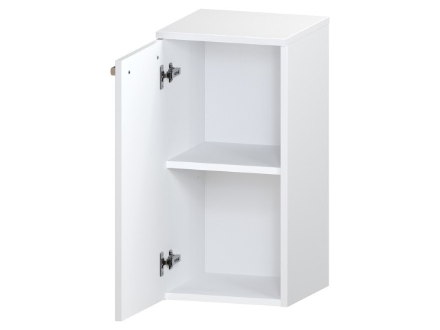 Słupek Łazienkowy ATH 35 cm DD Lewy - Biały Mat - Uchwyty Stal Szczotkowana