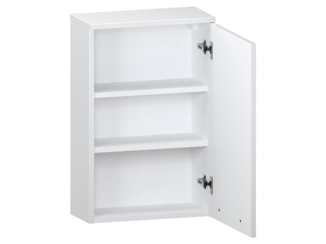 Szafka nad Pralkę ATH 45 cm D Prawa - Biały Mat - Uchwyty Stal Szczotkowana
