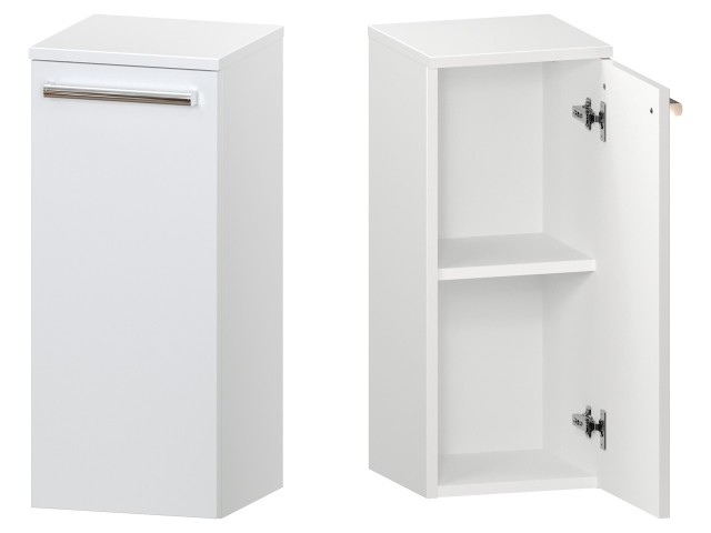 Słupek Łazienkowy ATH 30 cm DD Prawy - Biały Mat - Uchwyty Chromowane Słupek Łazienkowy ATH 30 cm DD Prawy - Biały Mat - Uchwyty Chromowane