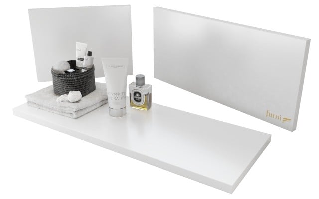Szafka Stojąca Z Blatem ATH 120 cm DUO - Biały Mat - Uchwyty Chromowane