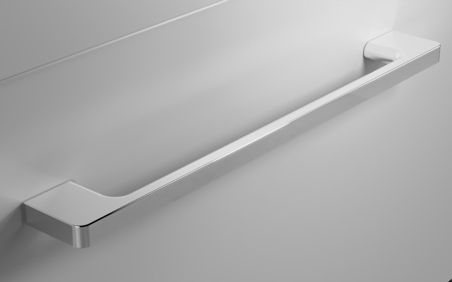 Szafka Wisząca Z Umywalką RON 120 cm D - Szary Mat - Uchwyty Chromowane