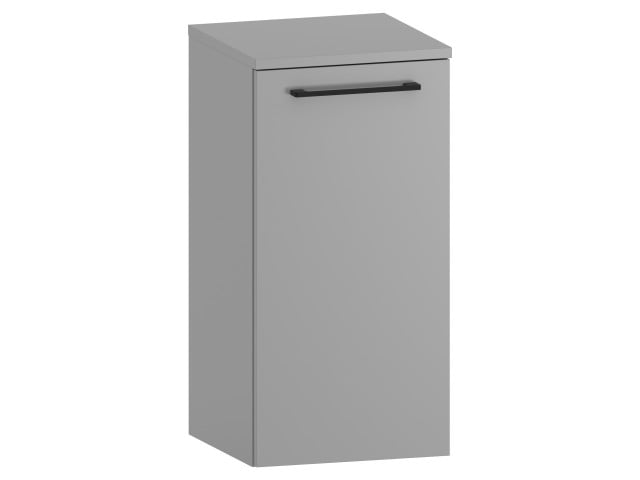 Słupek Łazienkowy RON 35 cm DD Prawy - Szary Mat - Uchwyty Czarne Matowe