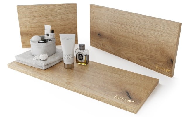 Szafka Wisząca Z Umywalką Nablatową ATHD 120 cm DUO - Dąb Evoke Coast Mat - Uchwyty Stal Szczotkowana