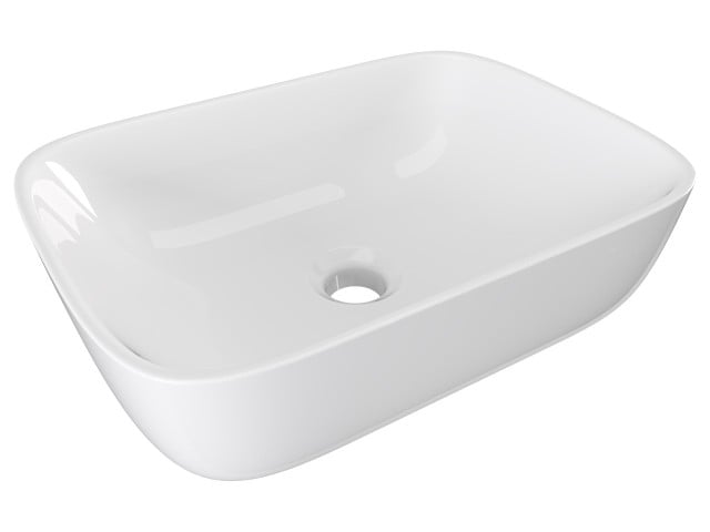 Szafka Wisząca Z Umywalką Nablatową ETH 90 cm D Lewa - Czarny Mat