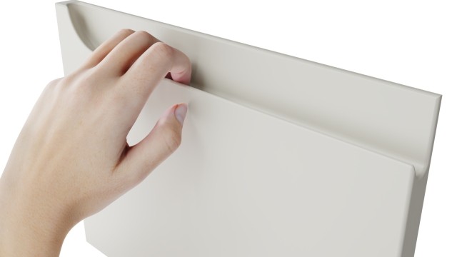 Słupek Łazienkowy ETH 30 cm 2D Lewy - Kaszmir Mat