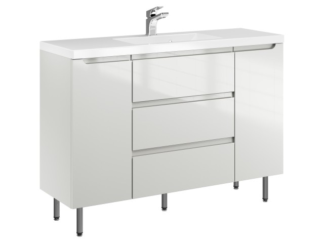 Szafka Stojąca Z Umywalką ETH 120 cm DK - Kaszmir Wysoki Połysk